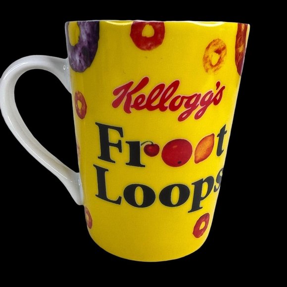 Kellogg Cereal Company Froot Loops Mug Baby Toucan Sam Yellow 2016 Ceramic Fruit - Picture 1 of 7